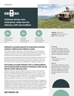 Oshkosh Case Study Discovery