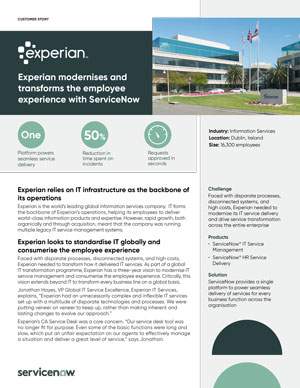 cs experian ITSM